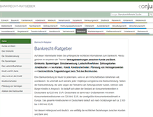 Tablet Screenshot of bankrecht-ratgeber.de
